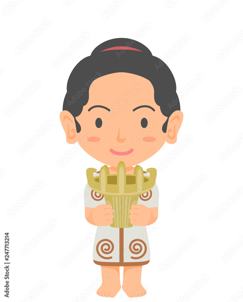 縄文時代の女の子 Stock イラスト Adobe Stock