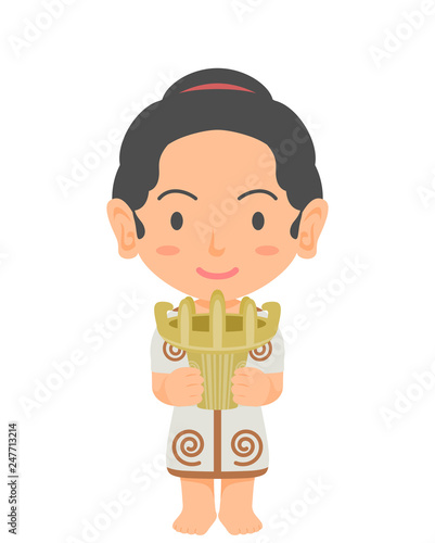 縄文時代の女の子 Stock イラスト Adobe Stock