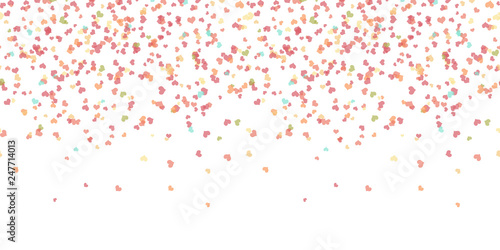 seamless confetti hearts background
