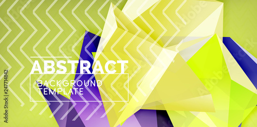 Triangular low poly background design