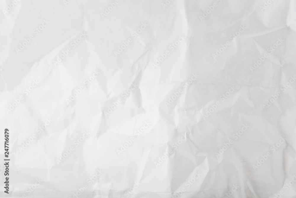 Texture Of Crumpled White Paper