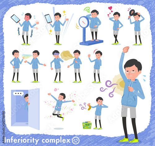 flat type dad Blue sportswear_complex