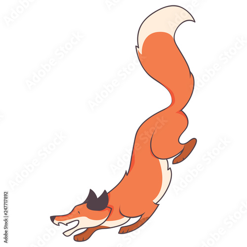 orange foxy cartoon