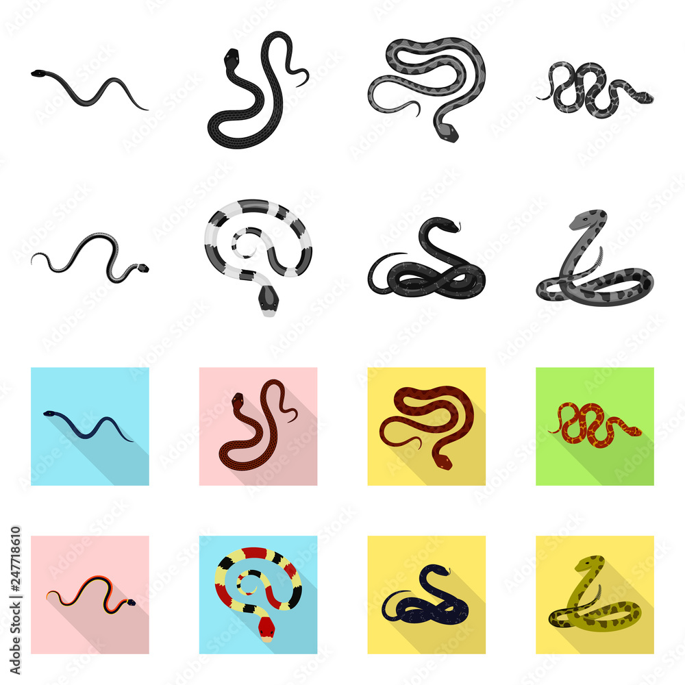 Vector design of mammal and danger symbol. Set of mammal and medicine vector icon for stock.