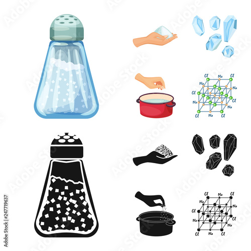 Vector design of cooking and sea symbol. Set of cooking and baking   stock symbol for web.
