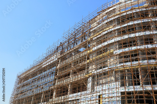 Scaffold for construction site