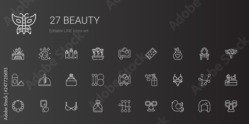 beauty icons set