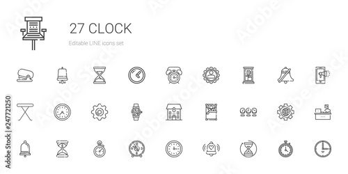 clock icons set