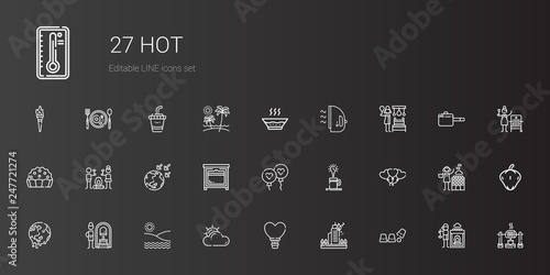 hot icons set