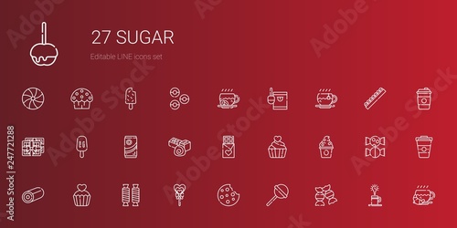 sugar icons set