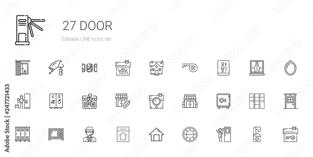 door icons set door icons set