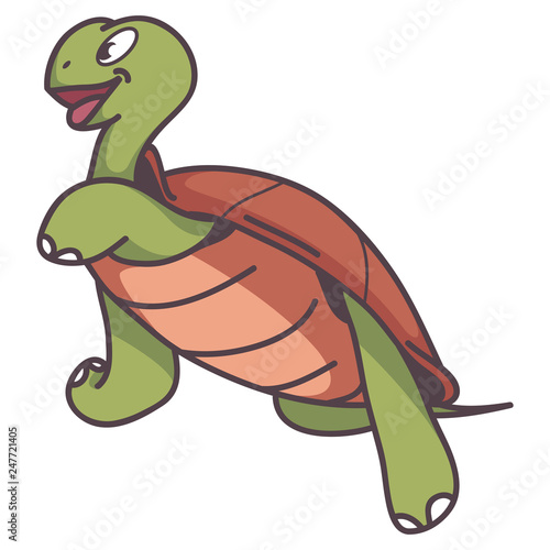 walking turtle cartoon