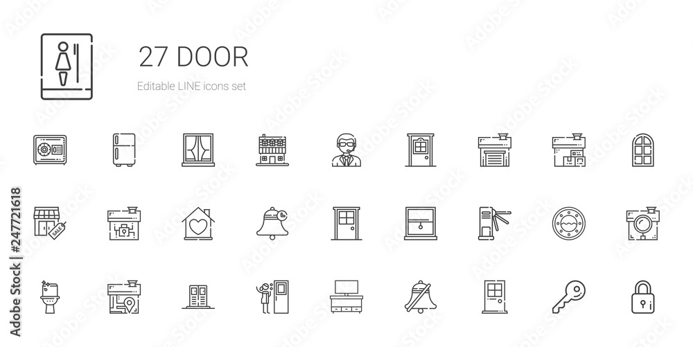 door icons set door icons set