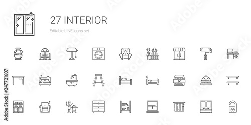 interior icons set