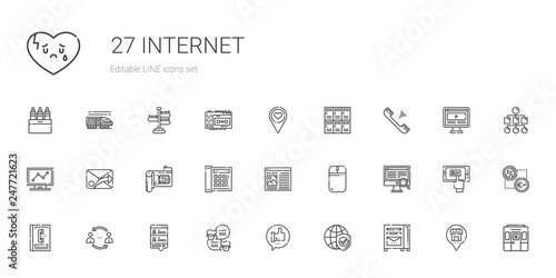 internet icons set