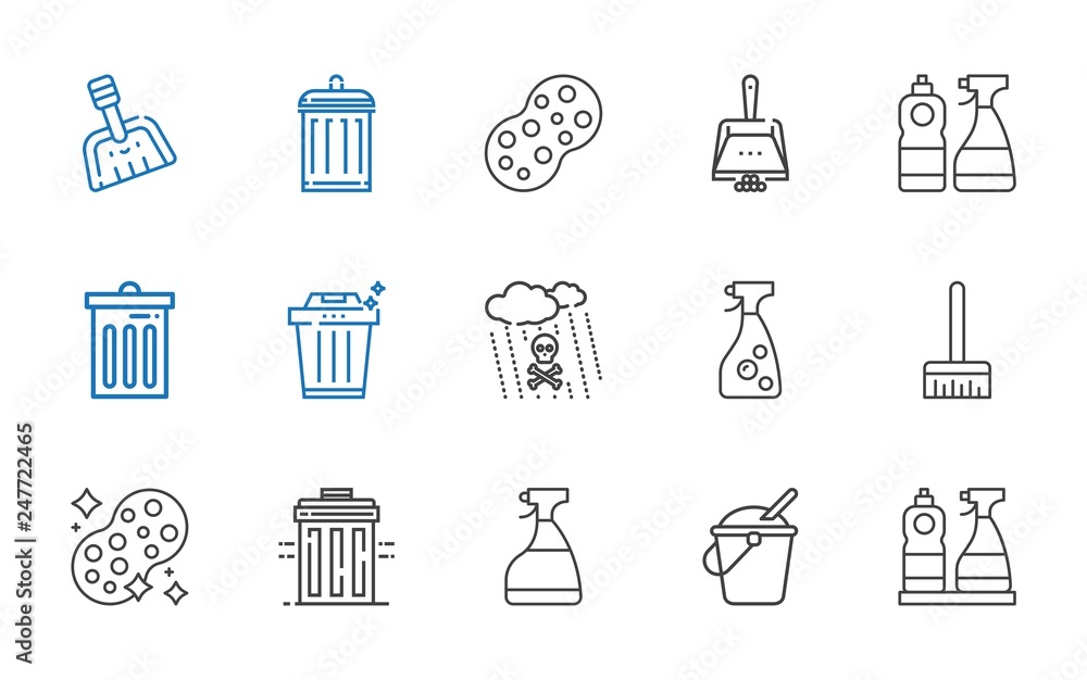 garbage icons set garbage icons set