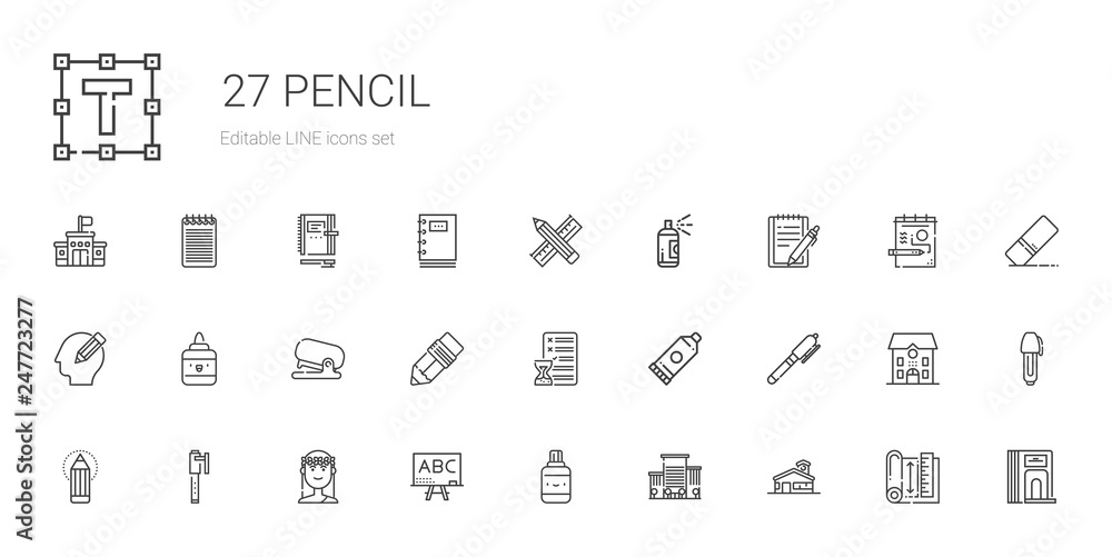 pencil icons set pencil icons set