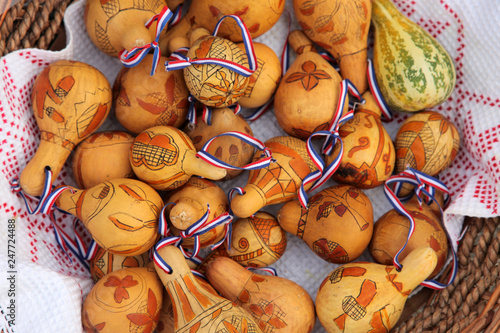 Painted dried gourds © zatletic