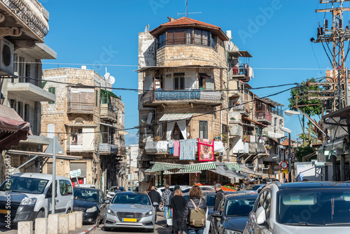 Wadi nisnas neighborhood on the lower part of Haifa city photo