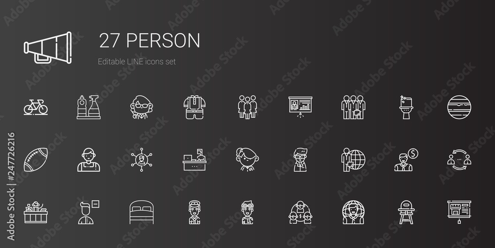 person icons set person icons set