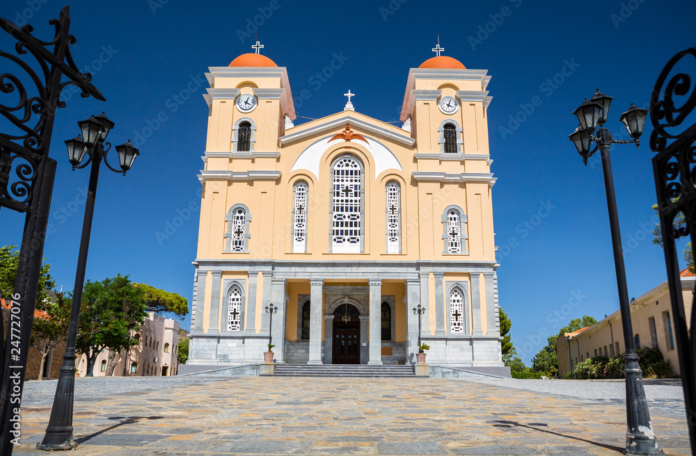 Fototapeta premium Church of Panagia in Neapoli, Crete, Greece