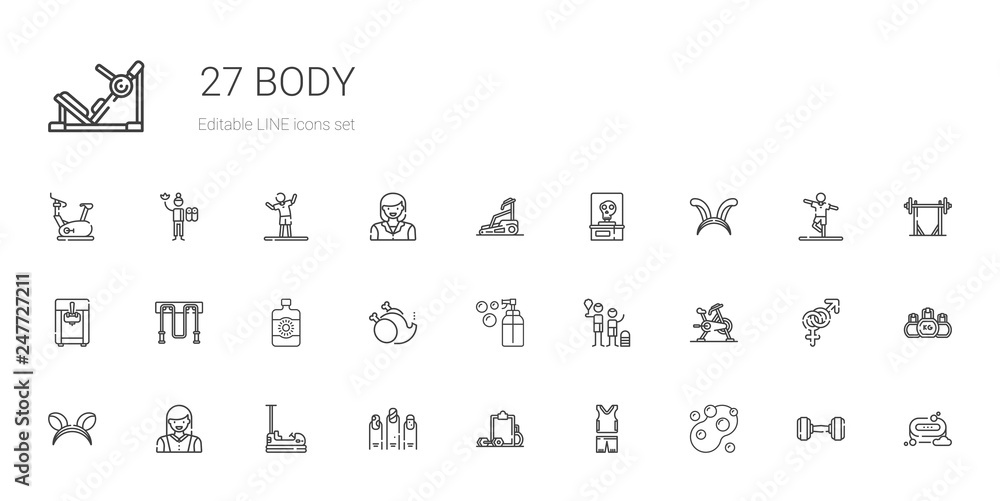 body icons set