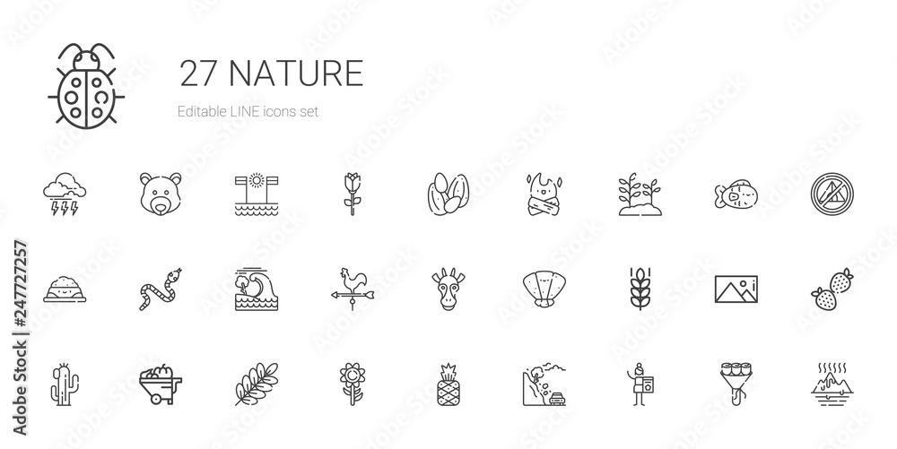 nature icons set nature icons set