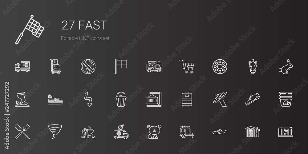 fast icons set fast icons set