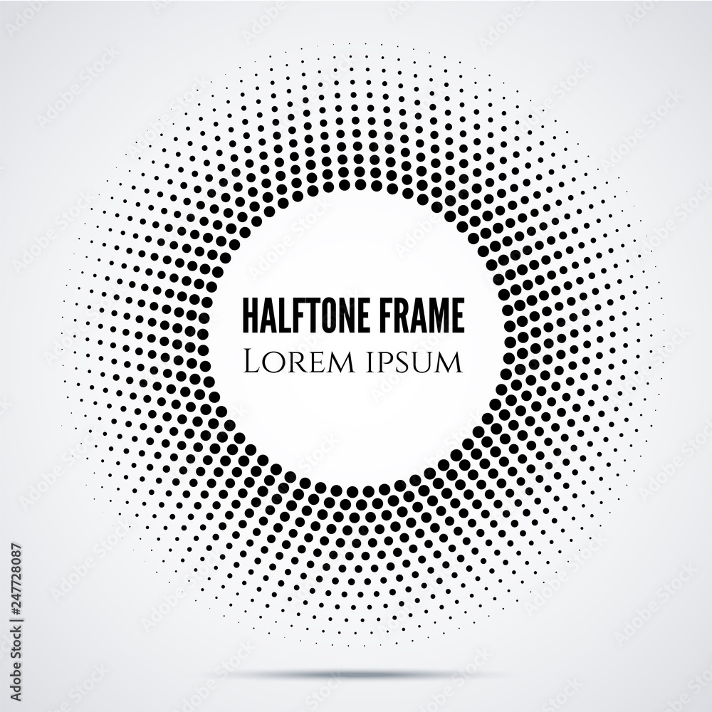 black halftone mosaic dot frame black halftone mosaic dot frame