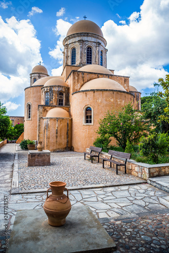 Monastery of Agia Triada of Tzagarolon, Crete, Greece photo