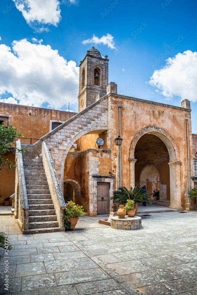 Fototapeta premium Monastery of Agia Triada of Tzagarolon, Crete, Greece