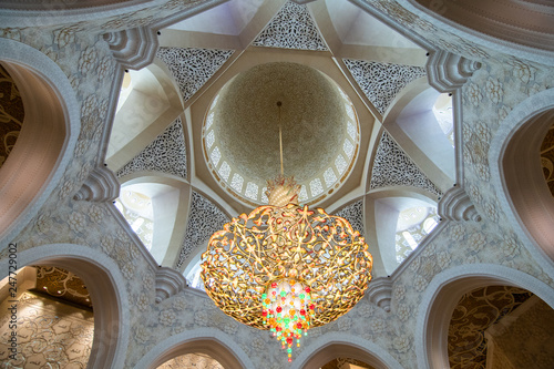 DUBAI, UNITED ARAB EMIRATES - October, 2018: Jumeirah Mosque. It is the only mosque in Dubai open to public. photo