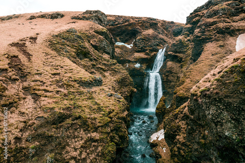 Gluggafoss (Merkjárfoss) Wasserfall in Island photo