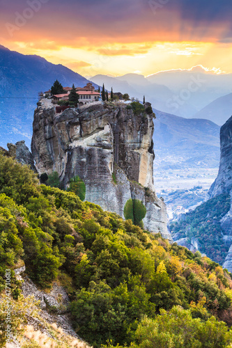 Canvas Print Monastery of the Holy Trinity i in Meteora, Greece