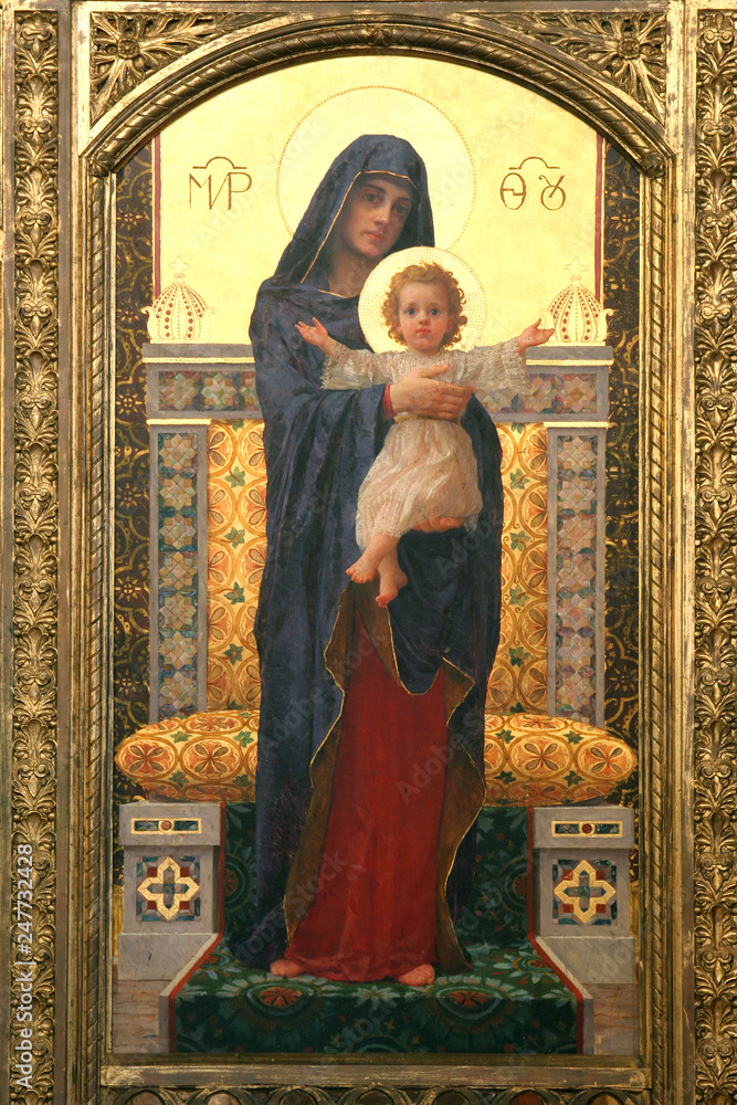 Obraz premium Blessed Virgin Mary with baby Jesus