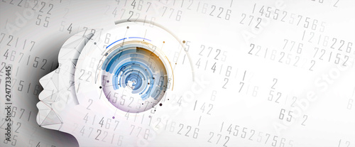 Conceptual technology illustration of artificial intelligence