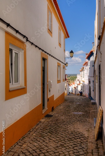 Rue à Arronches, Alentejo, Portugal