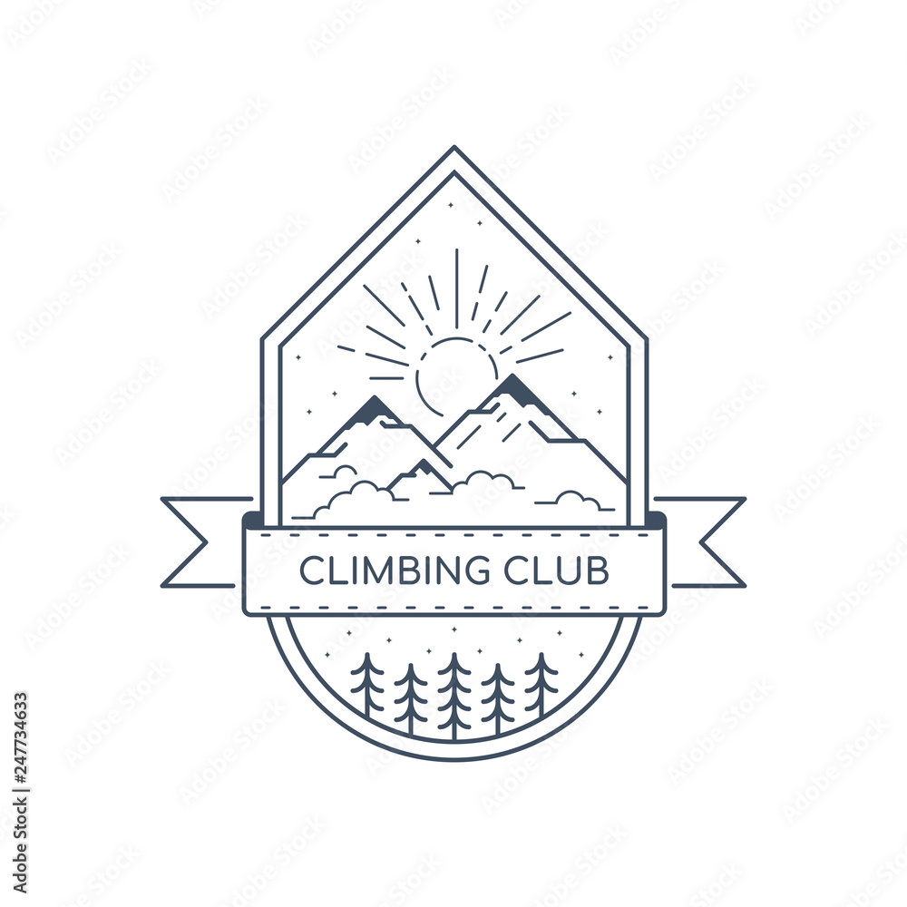 Climbing logo design