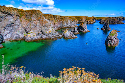 france  brittany belle-  le-en-mer  island    creek