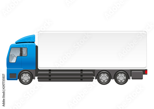 大型トラックのイラスト
