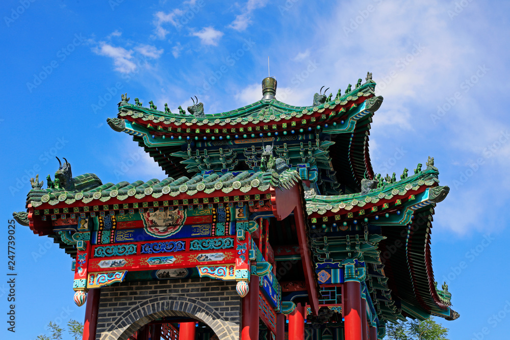 Traditional Chinese architectural scenery