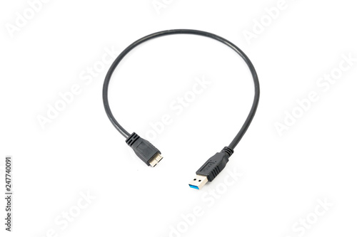 USB 3.0 Cable isolated on white background
