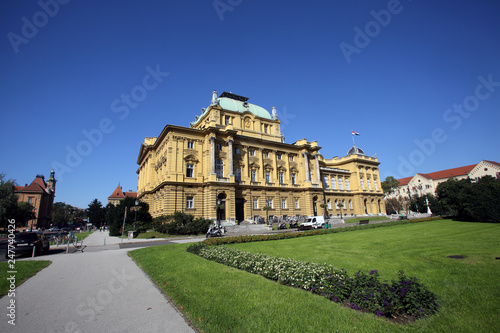 Croatian National Theater in Zagreb, Croatia