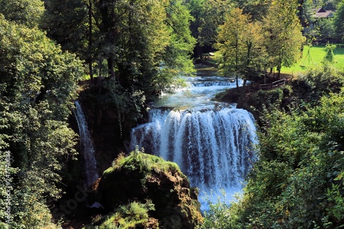 largest waterfall in Rastoke, Croatia