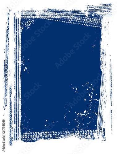 Grunge Tire Frame Background