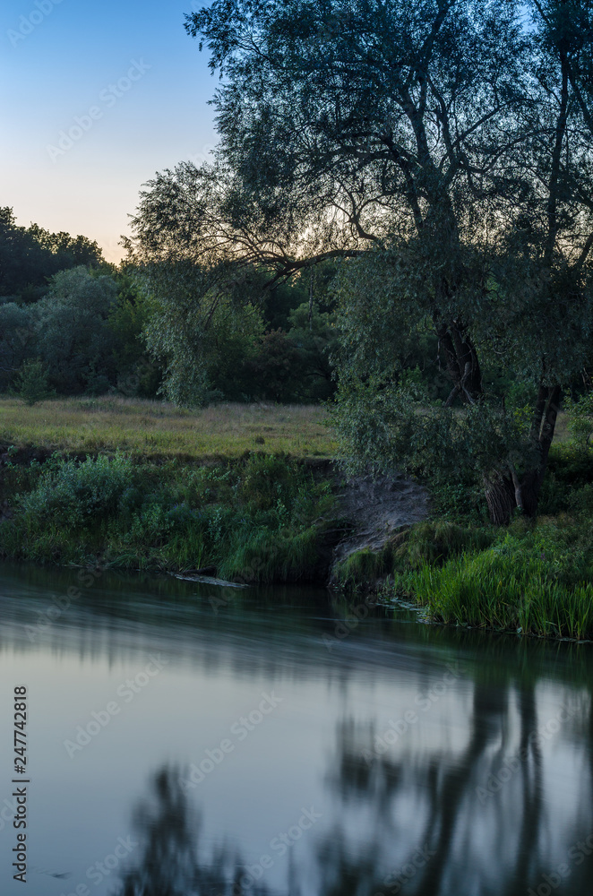 Evening Russian landscape