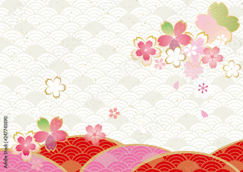 桜和風 柄