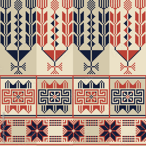 Palestinian embroidery pattern 24