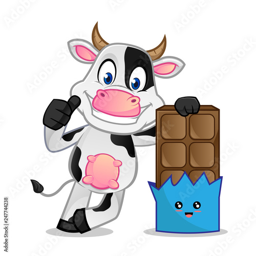 Cow and a chocolate