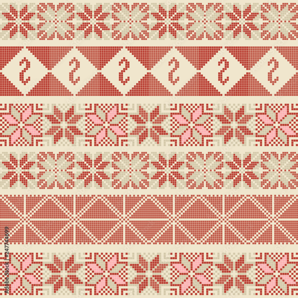 Palestinian embroidery pattern 3 Palestinian embroidery pattern 3